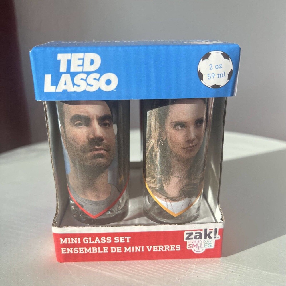 Ted Lasso 2oz-59ml Mini Shot Glass Set of 4, New in Box
